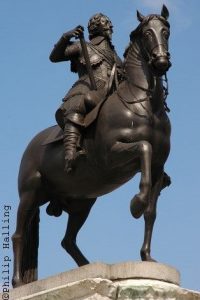Statue of Charles I. by the French sculptor Hubert Le Sueur.